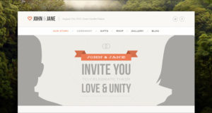 Hochzeit - Responsive Single Page WordPress Template