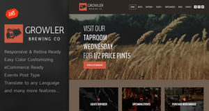 Growler – Brauerei WordPress Layout