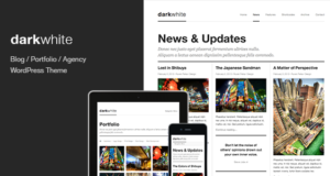 Darkwhite: Blog / Portfolio WordPress Layout