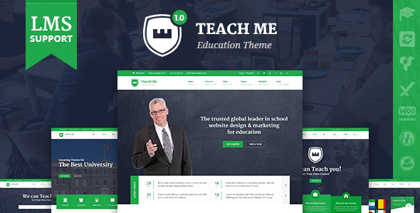 TeachMe - WordPress Vorlage für Schulen