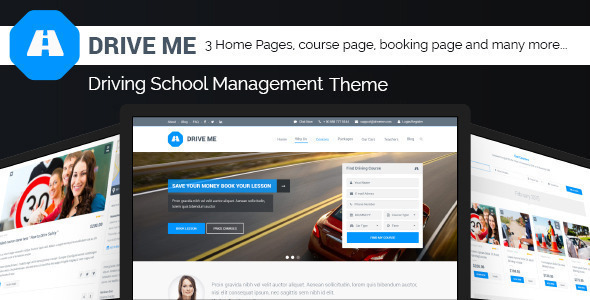 Driveme - Fahrschule WordPress Template