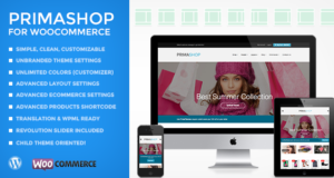 PrimaShop - Sauberes WooCommerce WordPress Vorlage