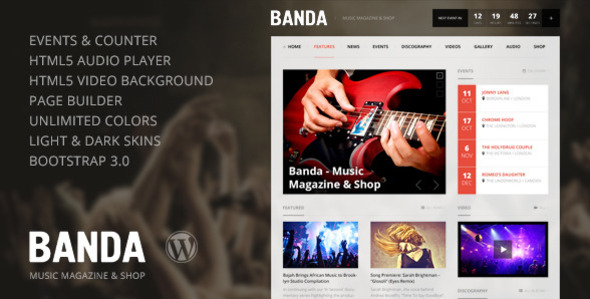Banda - WordPress Musikmagazin