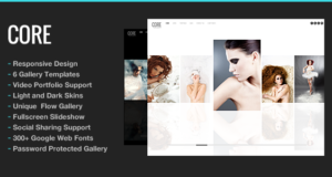 Minimalistisches Hauptfotografie-Portfolio