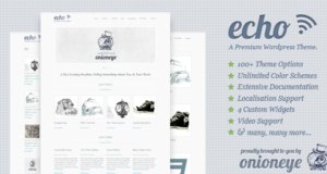 Echo: Sauberes und kreatives WordPress Portfolio Vorlage