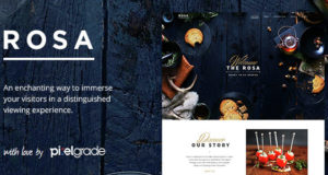 ROSA – Ein exquisites Restaurant WordPress Vorlage