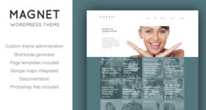 Magnet – einzigartige Nachrichten oder Portfolio WordPress Vorlage