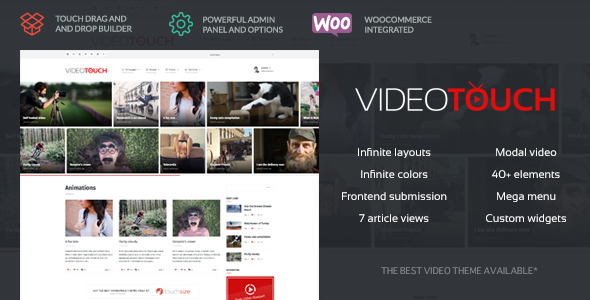 VideoTouch - Video WordPress Vorlage