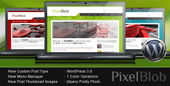 Pixelblob - Portfolio und Business WordPress Template