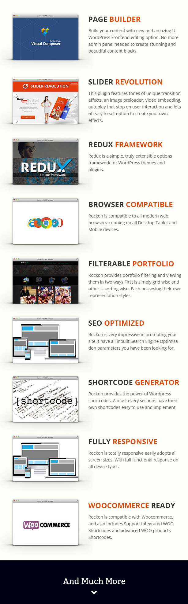 Responsives WordPress Template von Rockon