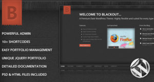 Blackout: Ein Premium Dark WordPress Layout