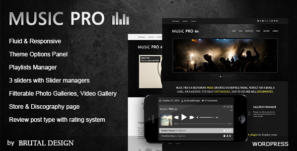 music pro musikorientiertes wordpress template agentur zweigelb woocommerce music store