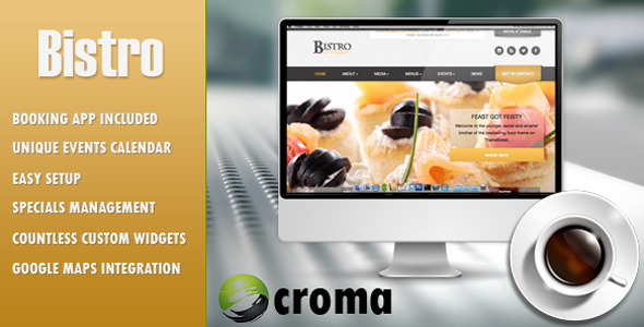 Bistro – Responsives Feinschmecker-App-Thema