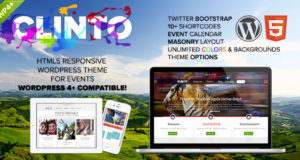 Clinto - HTML5 Responsives WordPress Vorlage für Veranstaltungen