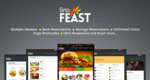 LinoFeast: Restaurant Responsives WordPress Vorlage