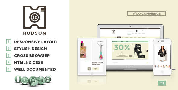 Hudson – Mehrzweck WooCommerce Vorlage