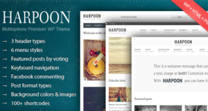 Harpoon - Multioptions Responsive WP Template