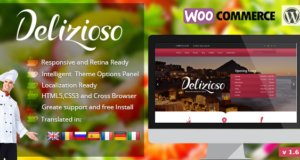Delizioso Restaurant Responsives WordPress Layout