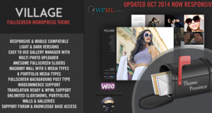 Village - Ein Responsive Vollbild WordPress Template