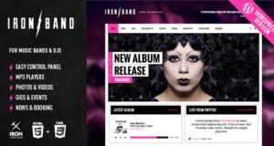 IronBand – Musikband & DJ WordPress Vorlage