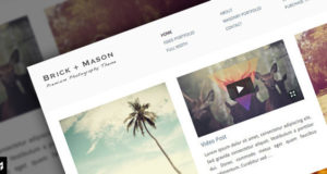 Brick + Mason: Premium Fotografie und Blog Vorlage