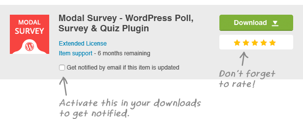 Modal Survey - WordPress Umfrage, Umfrage und Quiz Plugin