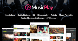 MusicPlay – Musik & DJ Responsives WordPress Layout