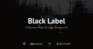 Black Label – Fullscreen Video & Bildhintergrund