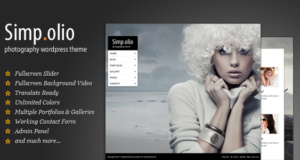 Fotografie WordPress Layout | Simpolio