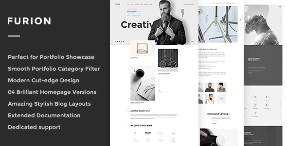 Furion - Kreatives Blog & Portfolio WordPress Template