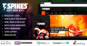 Spikes – Musikband WordPress Template