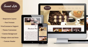 Süßes Leben – Café und Restaurant WP Vorlage