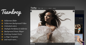 Teardrop – Vollbild-Fotografie-Thema