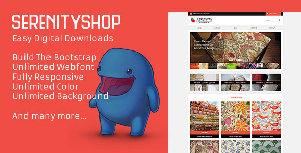 Serenityshop - EDD - Einfaches digitales Downloads Thema - Verschiedenes eCommerce
