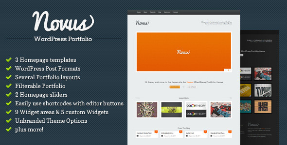 Novus – WordPress Portfolio