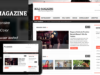 Responsives WordPress Template des mutigen Magazins