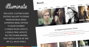 Illuminate – minimalistisches und kreatives WordPress Vorlage