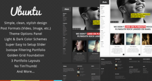 Ubuntu – Kreatives Portfolio WordPress Layout