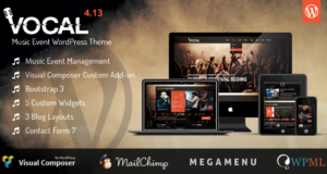 Vocal – Musikveranstaltung WordPress Vorlage