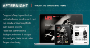 Afternight - Ein stilvolles minimalistisches Responsive Layout
