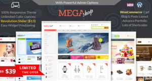 Mega Shop - Responsives Thema von WooCommerce