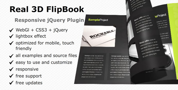 Real 3D FlipBook - reaktionsschnelles jQuery Plugin - CodeCanyon Item for Sale