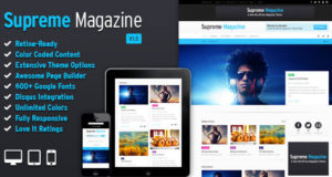 Supreme - Retina Responsive Magazin / Blog WP Vorlage