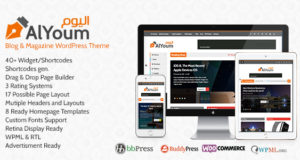 AlJoym | Retina Magazin und Blog WordPress Template