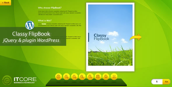 Classy FlipBook Responsives WordPress Plugin