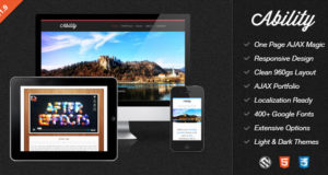 Fähigkeit – Responsive One Page Ajax WordPress Vorlage