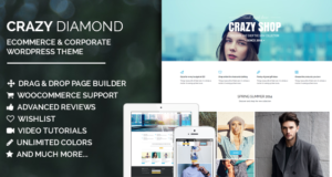 Verrückter Diamant – E-Commerce & Corporate Layout