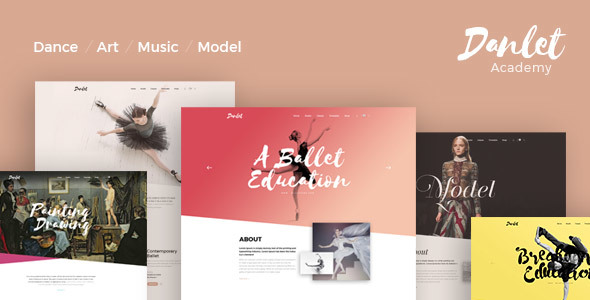 Danlet Academy WordPress Vorlage - Kunstausbildung