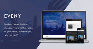 Eveny – Veranstaltungen, Musik & Galerie WordPress Layout