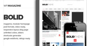 Bolid – Responsive Nachrichten, Magazine und Blog Vorlage